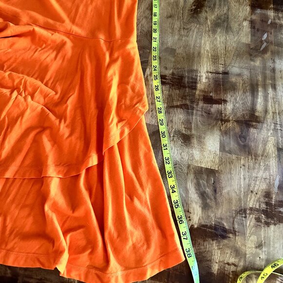 Vintage Ralph Lauren LRL Orange Sleeveless Women's Dress - Picture 8 of 9